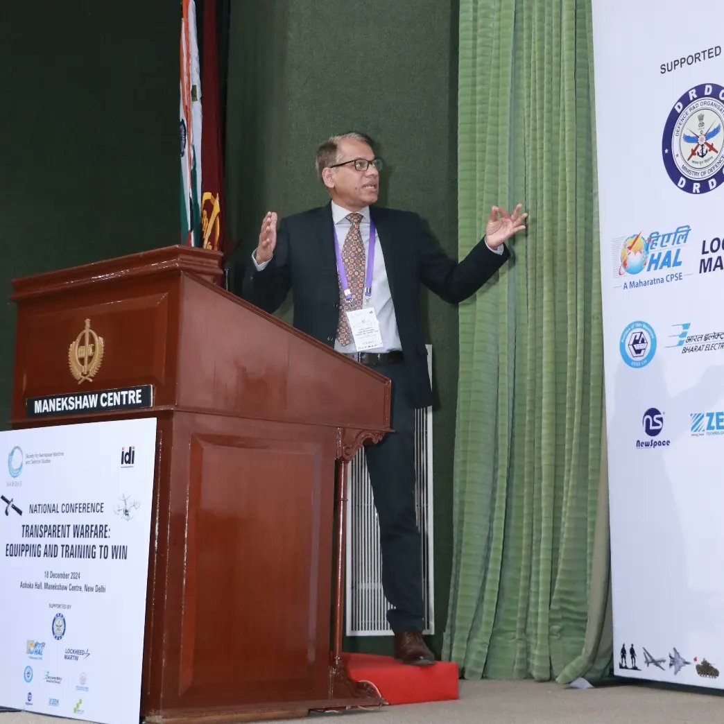 CMDE Rajiv Sreedharan, in (RETD.), CGM (I&NT, PS-NGOPV)’s­­ Address at the National Conference on ‘Transparent Warfare: Equipping & Training to Win’ on 18 Dec 24 - Thumbnail